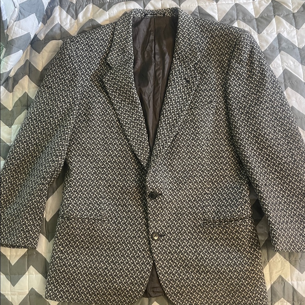 VTG Giorgio Armani Black and White Coat 40R